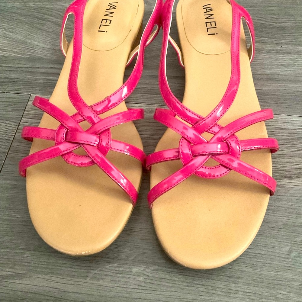 Vaneli Fuchsia Patent Leather Shoes